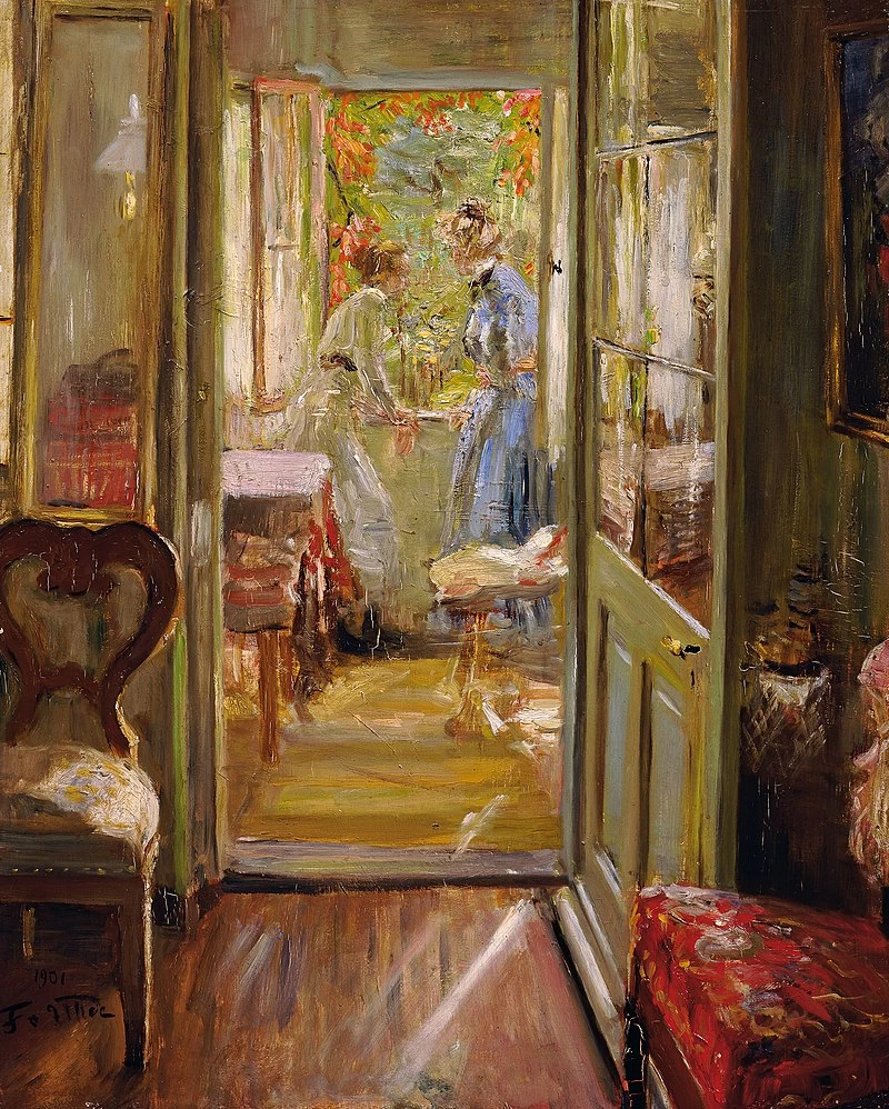 Le figlie dell'artista alla finestra - Österreichische Galerie Belvedere